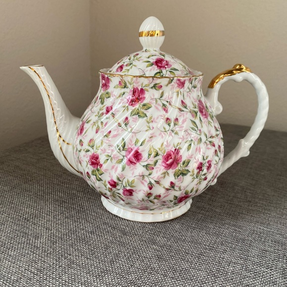 Lefton Kitchen Lefton Rose Chintz Teapot Poshmark